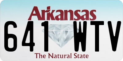 AR license plate 641WTV