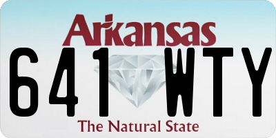 AR license plate 641WTY