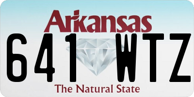 AR license plate 641WTZ
