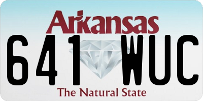 AR license plate 641WUC