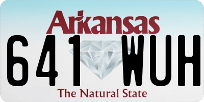 AR license plate 641WUH