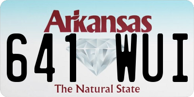 AR license plate 641WUI