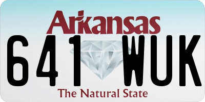 AR license plate 641WUK