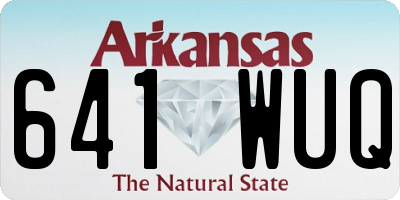 AR license plate 641WUQ