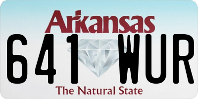 AR license plate 641WUR