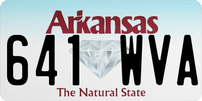 AR license plate 641WVA