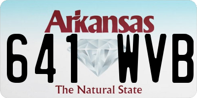 AR license plate 641WVB