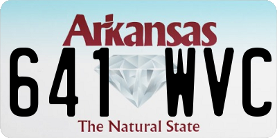 AR license plate 641WVC