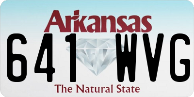 AR license plate 641WVG