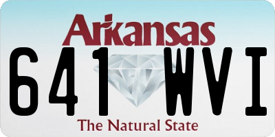 AR license plate 641WVI