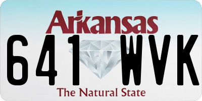 AR license plate 641WVK