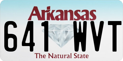 AR license plate 641WVT