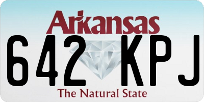 AR license plate 642KPJ