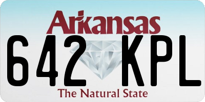 AR license plate 642KPL