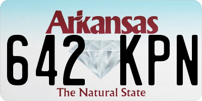 AR license plate 642KPN