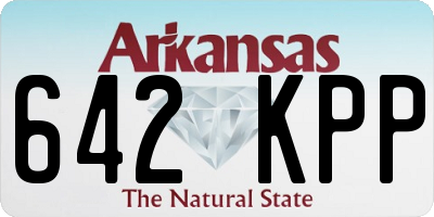 AR license plate 642KPP