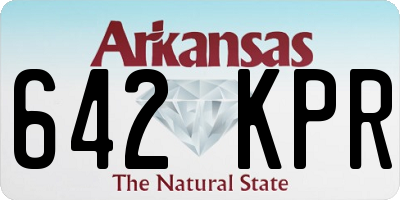 AR license plate 642KPR