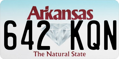 AR license plate 642KQN