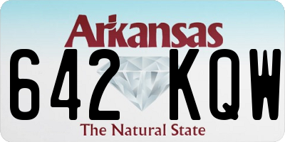 AR license plate 642KQW