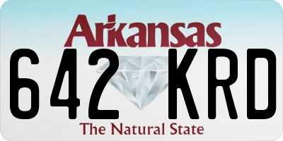 AR license plate 642KRD