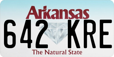 AR license plate 642KRE