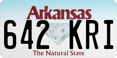 AR license plate 642KRI