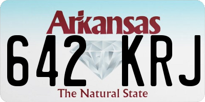 AR license plate 642KRJ