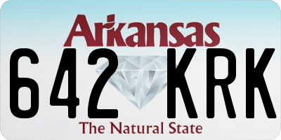 AR license plate 642KRK