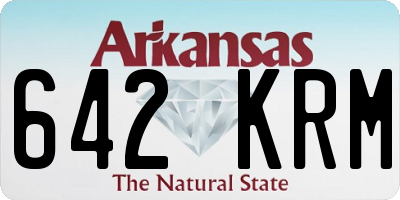 AR license plate 642KRM