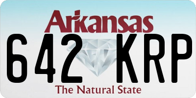 AR license plate 642KRP