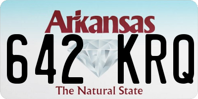 AR license plate 642KRQ