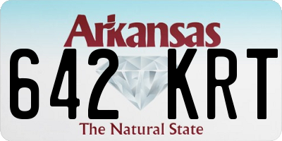 AR license plate 642KRT