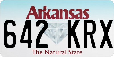 AR license plate 642KRX