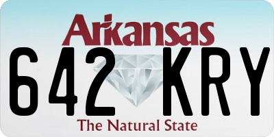 AR license plate 642KRY