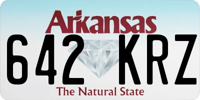AR license plate 642KRZ