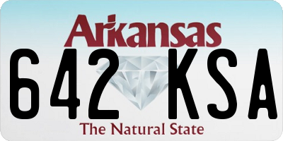 AR license plate 642KSA