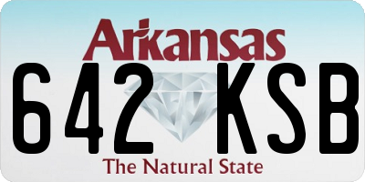 AR license plate 642KSB
