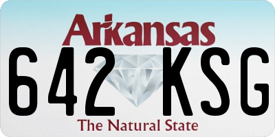 AR license plate 642KSG