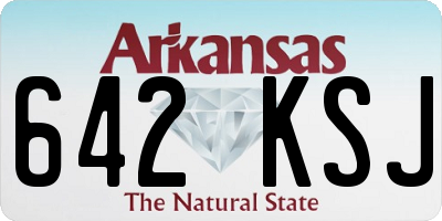 AR license plate 642KSJ