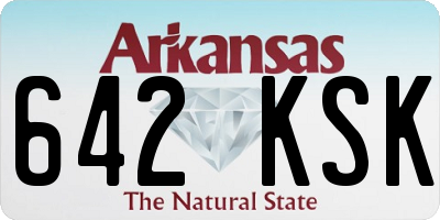 AR license plate 642KSK