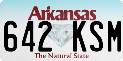 AR license plate 642KSM