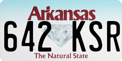 AR license plate 642KSR