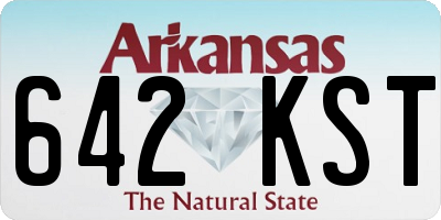 AR license plate 642KST
