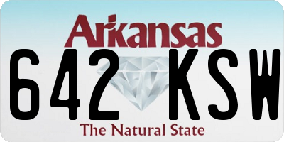 AR license plate 642KSW