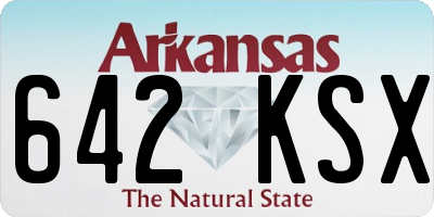 AR license plate 642KSX