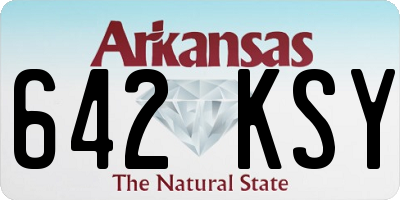 AR license plate 642KSY