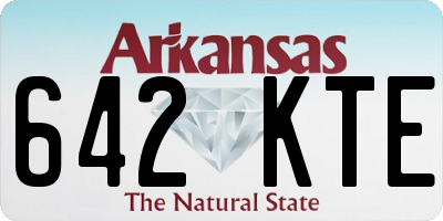 AR license plate 642KTE