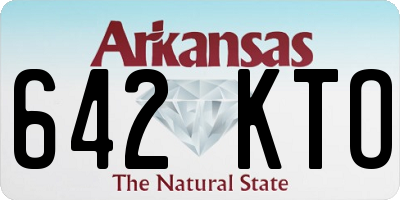 AR license plate 642KTO