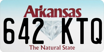 AR license plate 642KTQ