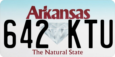 AR license plate 642KTU
